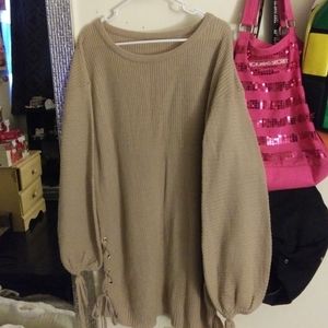 Beautiful sweater dress.